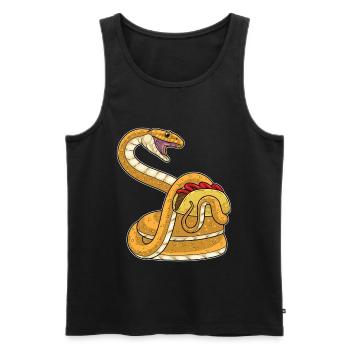 Snake Taco - Men's Premium Organic Tank Top - black - Front - Michal (187cm)