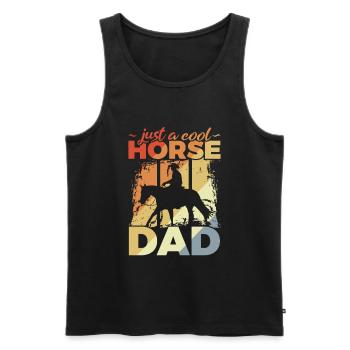 Cool Horse Dad - Débardeur bio Premium Homme - noir - Devant - Michal (187cm)