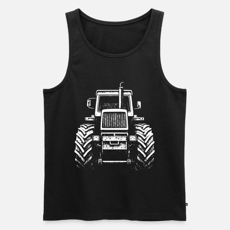 Force frontale - Débardeur bio Premium Homme - noir
