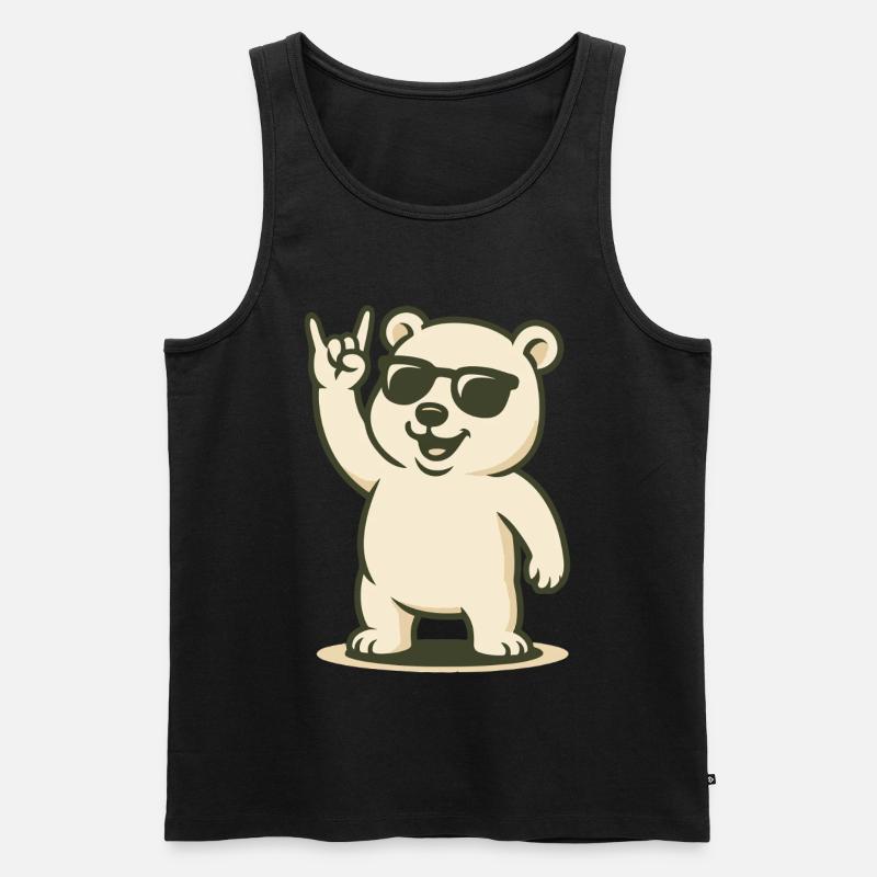 Arctic Rocker - Männer Premium Bio Tank Top - Schwarz
