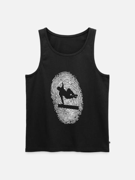 Parkour Sprung - Dynamisches Urban Design - Männer Premium Bio Tank Top - Schwarz