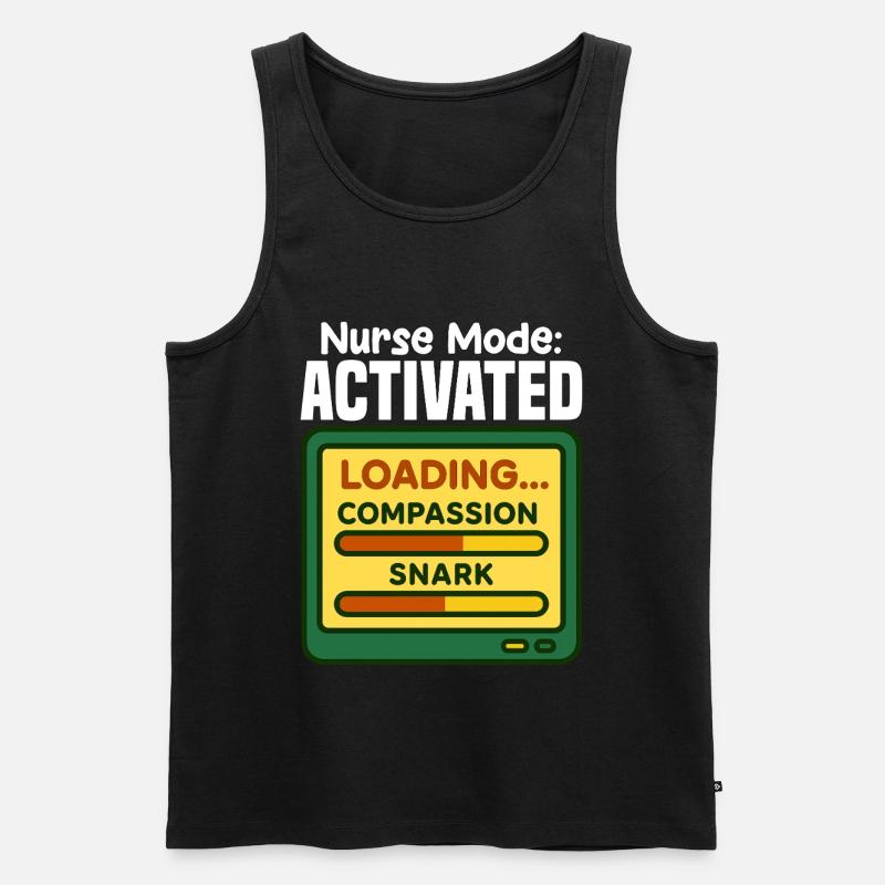 KRANKENSCHWESTER-MODUS AKTIVIERT - SCHWESTER-GESCHENK - Männer Premium Bio Tank Top - Schwarz
