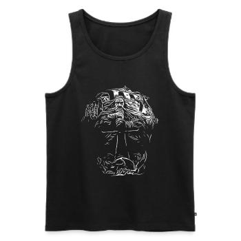 Nordic power - Men's Premium Organic Tank Top - black - Front - Michal (187cm)