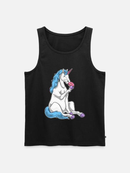 Beignet licorne - Débardeur bio Premium Homme - noir