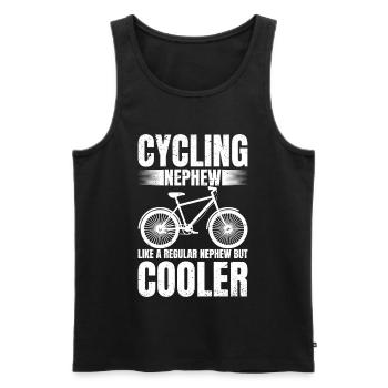 Cycling Nephew Bike Rider Cyclist Nephew's Day - Männer Premium Bio Tank Top - Schwarz - Vorne - AI Model Male 178 light (178cm)