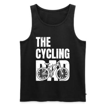 the cycling dad - Männer Premium Bio Tank Top - Schwarz - Vorne - AI Model Male 178 light (178cm)