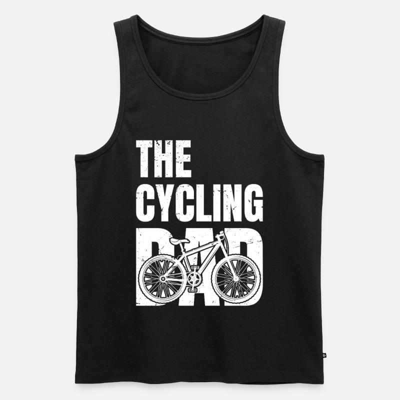 the cycling dad - Männer Premium Bio Tank Top - Schwarz