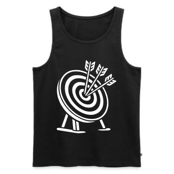 Archery Archers Hit the Mark - Men's Premium Organic Tank Top - black - Front - Michal (187cm)