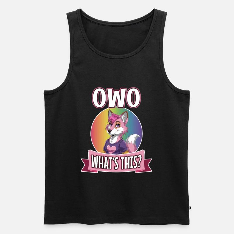 OwO What's This? - Männer Premium Bio Tank Top - Schwarz