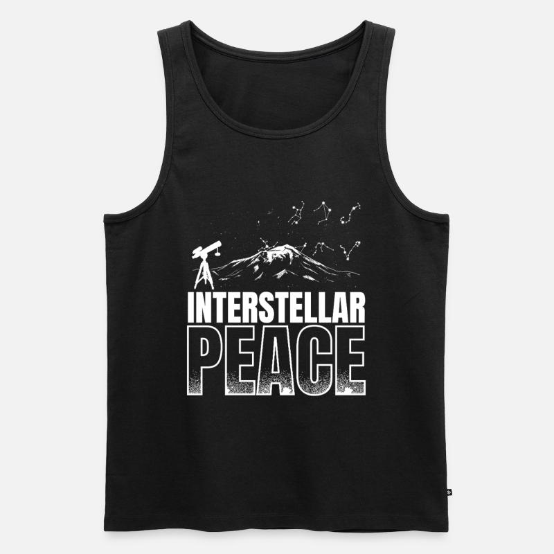 Astronom Sterngucker Stargazer - Männer Premium Bio Tank Top - Schwarz