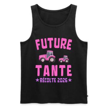 Future Tante Récolte 2026 - Débardeur bio Premium Homme - noir - Devant - Michal (187cm)