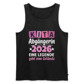 Daycare graduate 2026 motif - Men's Premium Organic Tank Top - black - Front - AI Model Male 178 light (178cm)