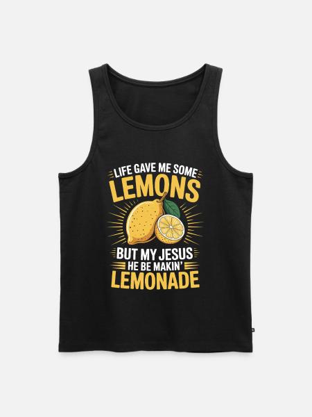 When life gives you lemons, my - Men's Premium Organic Tank Top - black