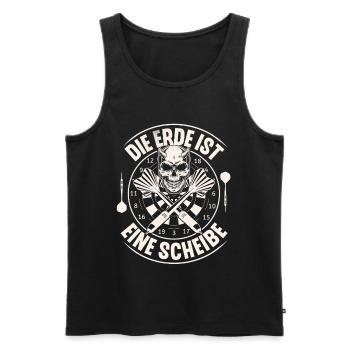 fléchettes - Débardeur bio Premium Homme - noir - Devant - Michal (187cm)