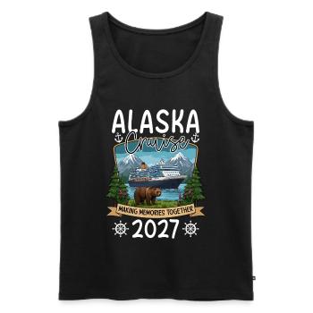 Alaska Cruise Souvenir Design - Men's Premium Organic Tank Top - black - Front - Michal (187cm)