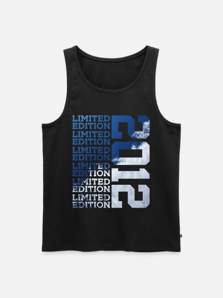 14 JAHRE LIMITED EDITION 2012 14. GEBURTSTAG - Männer Premium Bio Tank Top - Schwarz