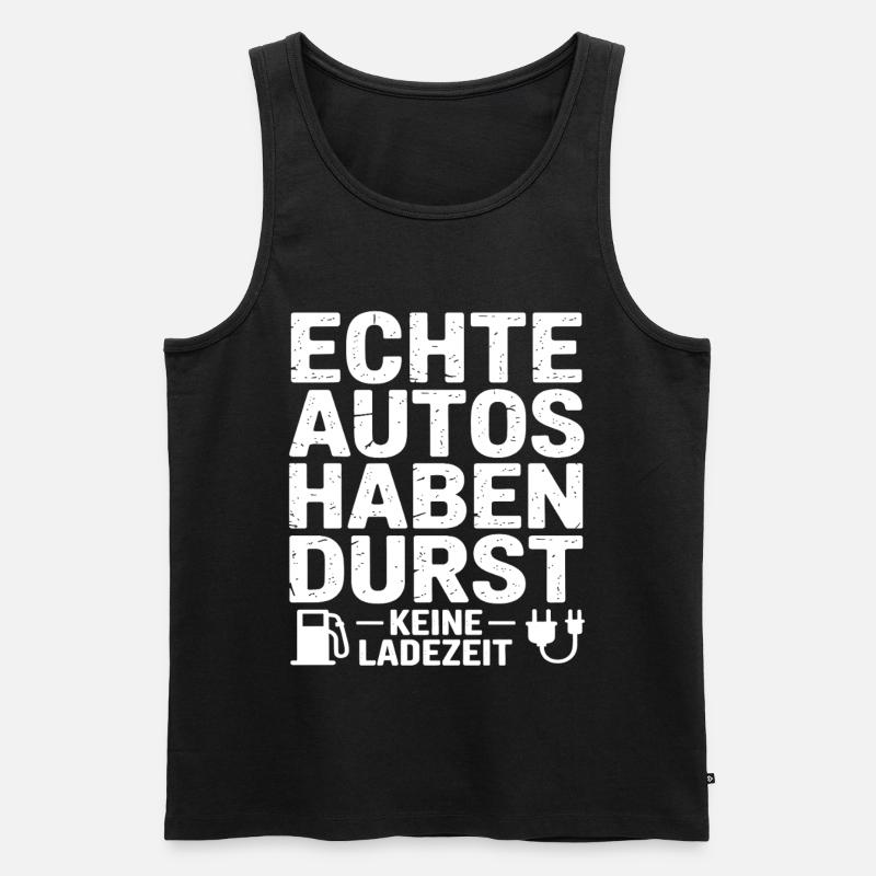 Benzin Autos - Männer Premium Bio Tank Top - Schwarz