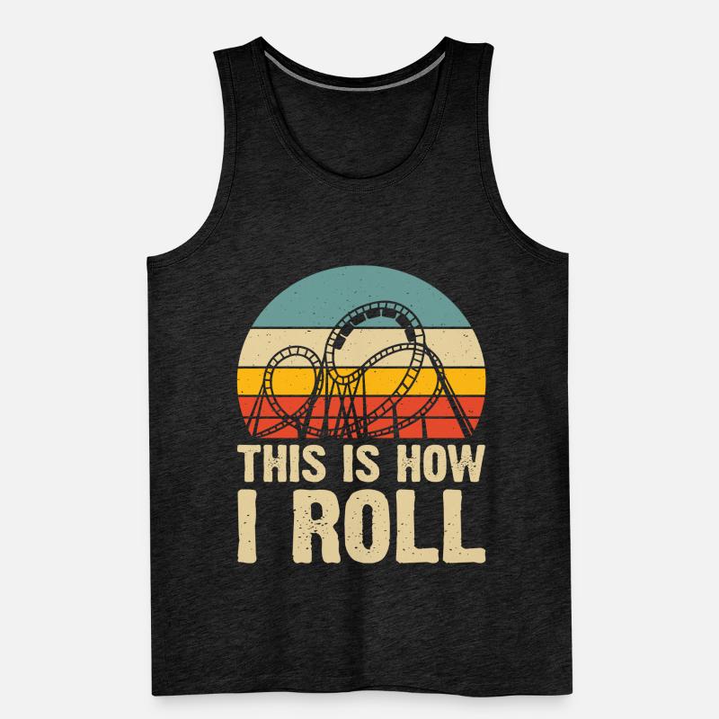 Roller coaster Men's Premium Organic Tank Top