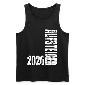 Promoted 2026 Promotion Jersey Promotion 26 - Men's Premium Organic Tank Top - black - Front - AI Model Male 178 light (178cm)