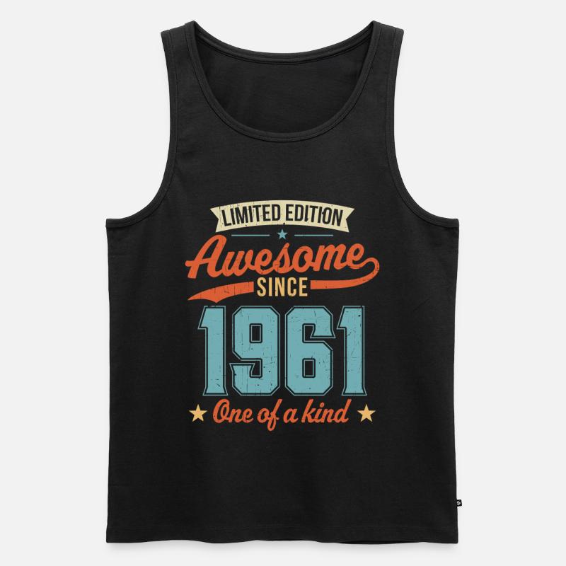 Großartig seit 1961 - Männer Premium Bio Tank Top - Schwarz