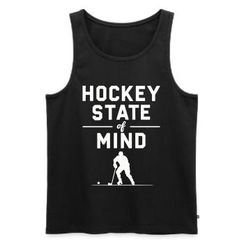 Dicton de hockey sur glaceState of Mind Fan Merchandise - Débardeur bio Premium Homme - noir - Devant - Michal (187cm)