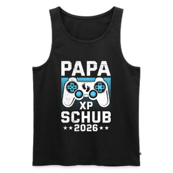 Gamer Papa PAPA XP SCHUB 2026 Drôle - Débardeur bio Premium Homme - noir - Devant - Michal (187cm)