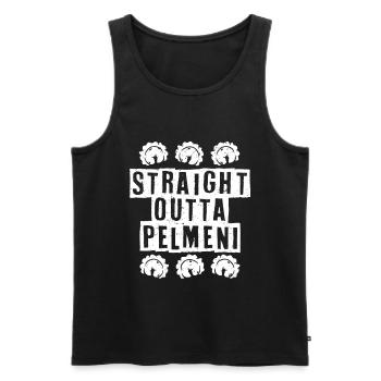Pelmeni Pelmenis - Männer Premium Bio Tank Top - Schwarz - Vorne - Michal (187cm)