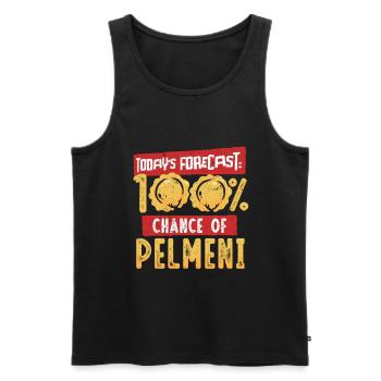 Pelmeni Pelmenis - Männer Premium Bio Tank Top - Schwarz - Vorne - Michal (187cm)