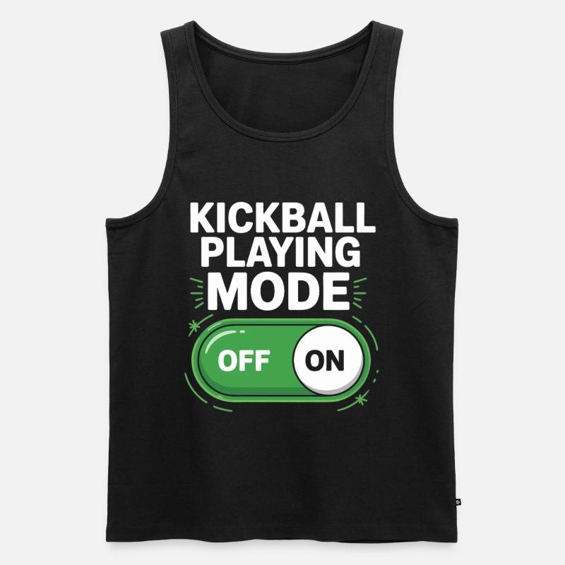 Mode de jeu Kickball activé désactivé - Débardeur bio Premium Homme - noir