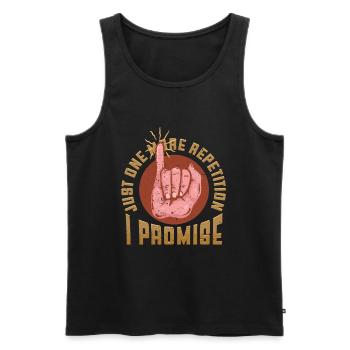 Deaf Deaf Hearing Impairment - Men's Premium Organic Tank Top - black - Front - AI Model Male 178 light (178cm)