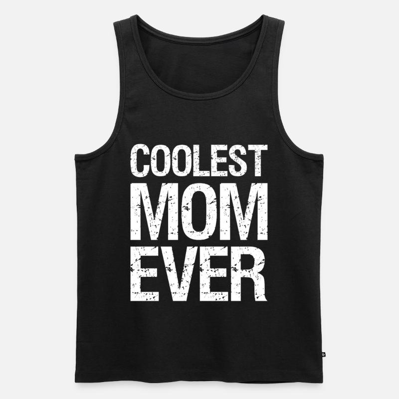 coolest mom ever - Männer Premium Bio Tank Top - Schwarz