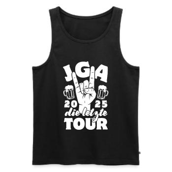 Bachelor Party - The Last Tour 2025 - Men's Premium Organic Tank Top - black - Front - AI Model Male 178 light (178cm)