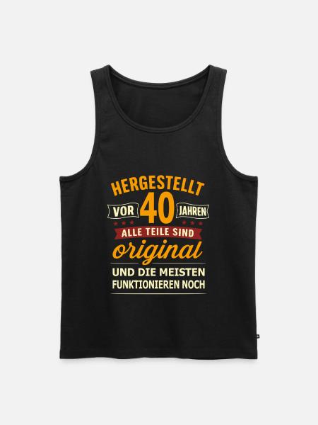 40th Birthday Original - Men's Premium Organic Tank Top - black