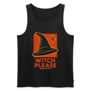Witch Please Halloween Costume Funny Saying - Men's Premium Organic Tank Top - black - Front - Michal (187cm)