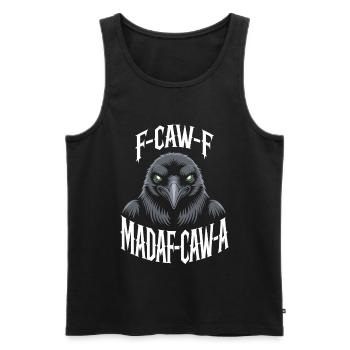 Krähenmaske Gedankenspiel Motiv - Männer Premium Bio Tank Top - Schwarz - Vorne - AI Model Male 178 light (178cm)