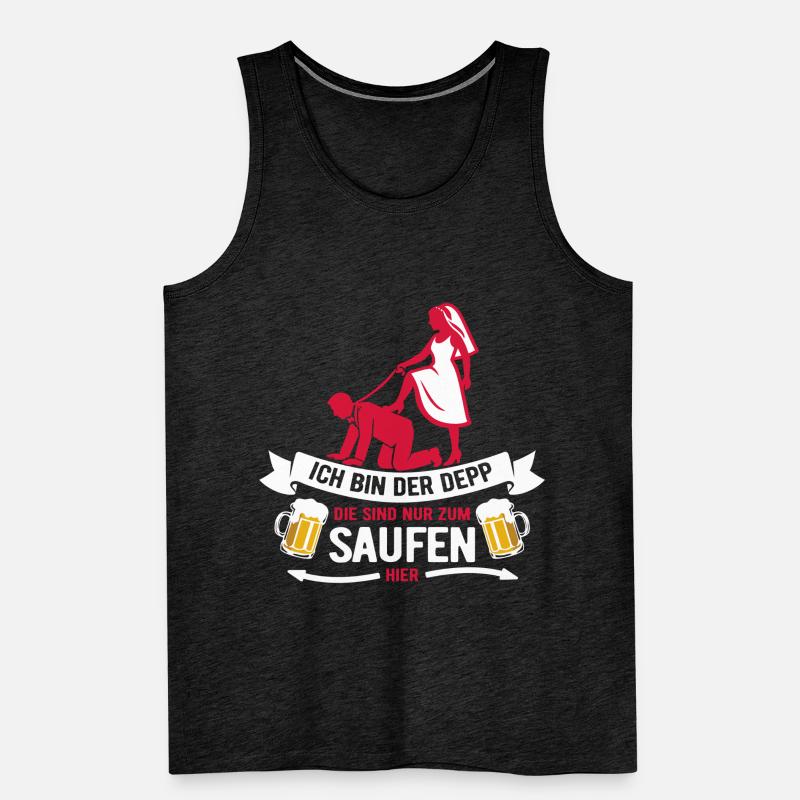 Ich bin der Depp - JGA Team Bräutigam Men's Premium Organic Tank Top