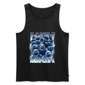 Raven Storm F-Caw-A - Men's Premium Organic Tank Top - black - Front - AI Model Male 178 light (178cm)
