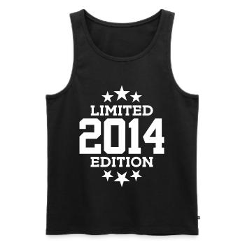 LIMITED EDITION 2014 12TH BIRTHDAY - Men's Premium Organic Tank Top - black - Front - Michal (187cm)