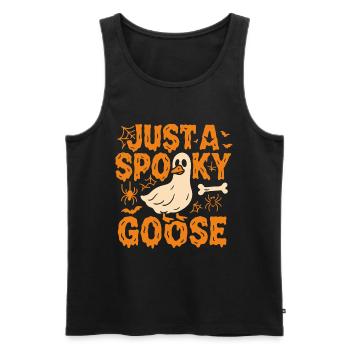 Juste une oie effrayante Halloween Costume Drôle de dicton - Débardeur bio Premium Homme - noir - Devant - Michal (187cm)