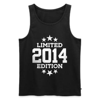 LIMITED EDITION 2014 12TH BIRTHDAY - Men's Premium Organic Tank Top - black - Front - Michal (187cm)