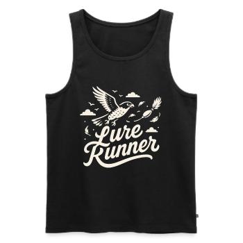 Falcon Lure Runner Falconry Birds Equipment - Men's Premium Organic Tank Top - black - Front - AI Model Male 178 light (178cm)