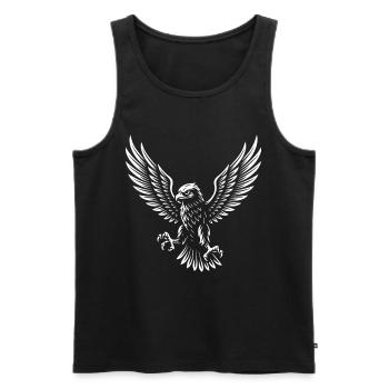 Majestic Falcon Soaring High Design - Men's Premium Organic Tank Top - black - Front - Michal (187cm)