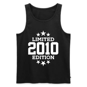 LIMITED EDITION 2010 16. GEBURTSTAG - Männer Premium Bio Tank Top - Schwarz - Vorne - Michal (187cm)