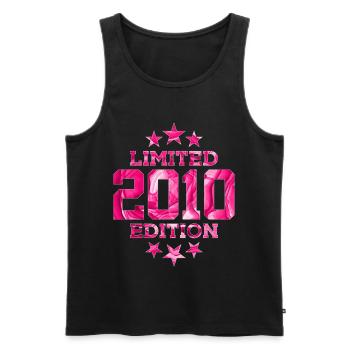 LIMITED EDITION 2010 16. GEBURTSTAG - Männer Premium Bio Tank Top - Schwarz - Vorne - Michal (187cm)