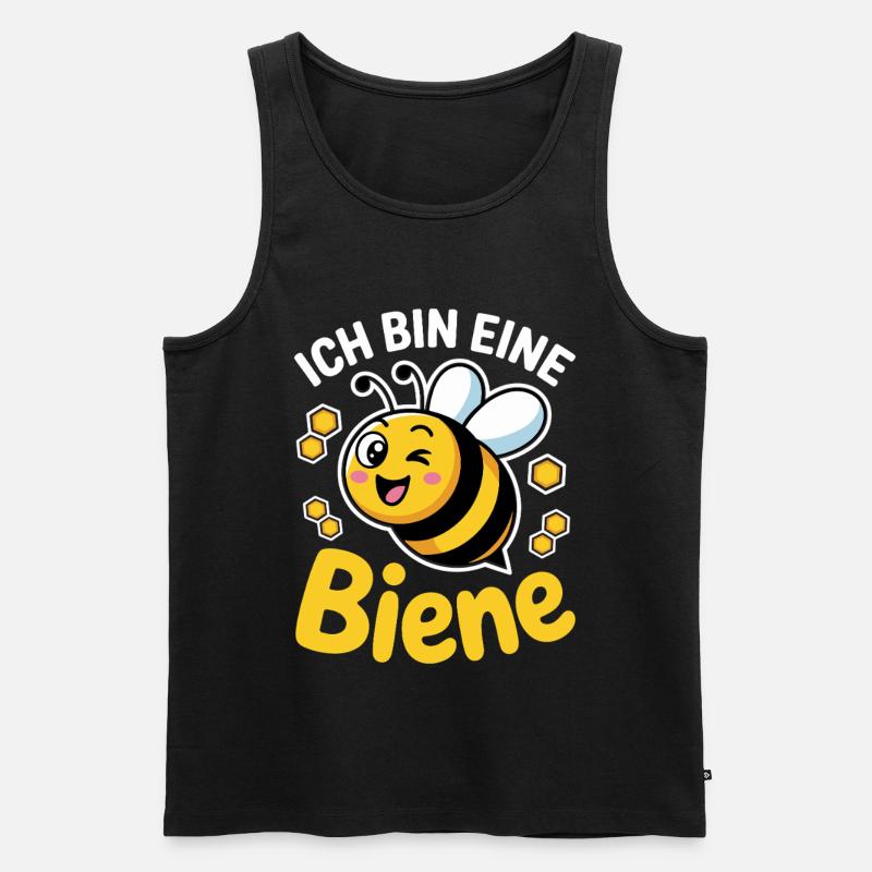 Ich Bin Eine Biene Faschingskostüm - Männer Premium Bio Tank Top - Schwarz
