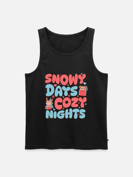 Reindeer Outfit Perfect Gift Idea - Men's Premium Organic Tank Top - black