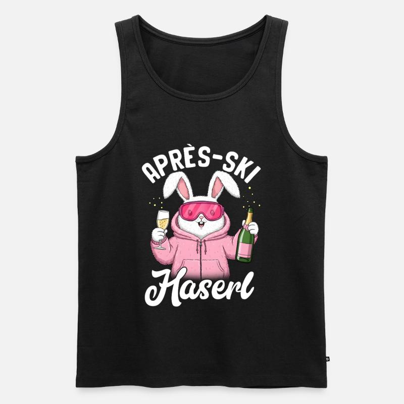Apres Ski Haserl - Männer Premium Bio Tank Top - Schwarz