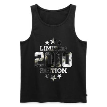 LIMITED EDITION 2010 16. GEBURTSTAG - Männer Premium Bio Tank Top - Schwarz - Vorne - Michal (187cm)