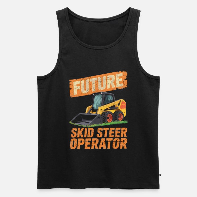 Kompaktlader Skid Steer Operator - Männer Premium Bio Tank Top - Schwarz