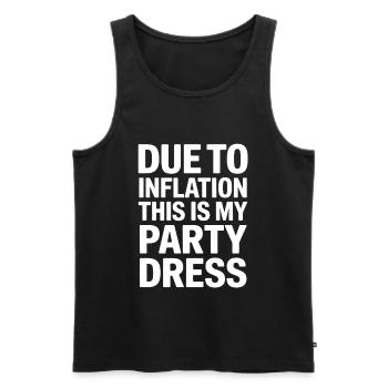 Inflation Robe de soirée Dire - Débardeur bio Premium Homme - noir - Devant - Michal (187cm)